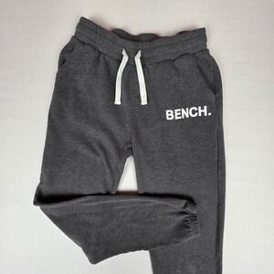 Bench Fleece Jogger Sweatpants Kids XL 14/16 Gray Logo Drawstring‎ Cotton Blend
